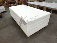 Plaques en plastique PE1000 auto-lubrifiantes, plastique technique UHMWPE, épaisseur 12 mm, avec service de découpe CNC et de poinçonnage