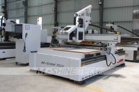 Router CNC con sistema ATC Jinan M-shine 1828/2128 para grabado y corte de madera, línea de productos para muebles
