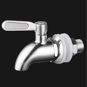 Grifo de barril de vino de cerámica de acero inoxidable 304 con superficie cepillada Diseño antibloqueo de diámetro de tubería de 12/16mm-Marca a granel - Product Image 4