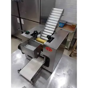 Mesin pangsit kecil Wonton Chapati penyimpan, mesin pembuat kulit gulungan pegas
