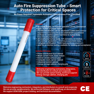 Tuyau d'extinction d'incendie entièrement automatique adapté aux automobiles et aux armoires électriques - Product Image 4
