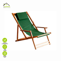 Silla de Playa Plegable de Madera con Logotipo Personalizado al por Mayor, Diseño Tradicional, Muebles de Exterior para Uso en Playa y Piscina, China