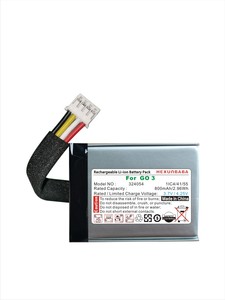 GSP383562 324054 <span class=keywords><strong>3</strong></span>.7V 800mAh แบตเตอรี่โพลิเมอร์ลิเธียมไอออนสำหรับลำโพง <span class=keywords><strong>JBL</strong></span> <span class=keywords><strong>GO</strong></span> <span class=keywords><strong>3</strong></span> <span class=keywords><strong>GO3</strong></span> 1ICP4/41/55 T315 - Product Image 2