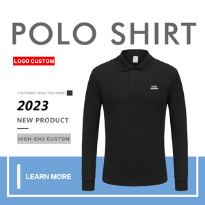 Maglietta <span class=keywords><strong>Polo</strong></span> a maniche lunghe in <span class=keywords><strong>cotone</strong></span> <span class=keywords><strong>100</strong></span>% di alta qualità maglietta <span class=keywords><strong>Polo</strong></span> da uomo con Logo personalizzato vuoto - Product Image 3