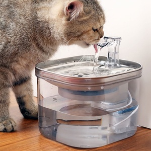 <span class=keywords><strong>Fontaine</strong></span> à eau automatique pour chat pour animaux de compagnie grand distributeur de bol à boire pour chiot en acier inoxydable - Product Image 6