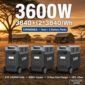 Manufacturer N066 3840Wh Mobile <strong>Power</strong> <strong>Bank</strong> 3600W AC Output Expandable with Extra Battery Pack Custom Logo - Product Image 1