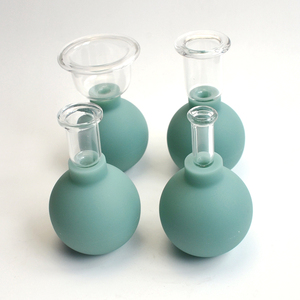 Ensemble de ventouses de beauté en verre transparent de qualité supérieure, fabrication chinoise, avec boîte - Product Image 3