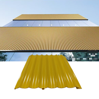 Panneaux muraux décoratifs extérieurs, revêtement de façade métallique architectural, panneau ondulé en alliage d'aluminium
