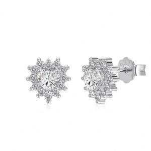 Pendientes de Plata de Ley S925 con Baño de Plata Dylam, Joyería Fina de Moda, Forma de Corazón, Circonita Cúbica 5A, para Uso Diario - Product Image 4