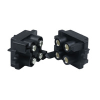 Module de charge intégré 4 broches, connecteur de signal d'alimentation CC 30 kW, connecteurs électriques automobiles en cuivre plaqué or/argent
