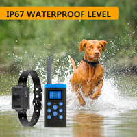 Collier de dressage pour chien avec télécommande réglable, contrôle des aboiements, bip, vibration, stimulation par choc pour les petits et moyens chiens