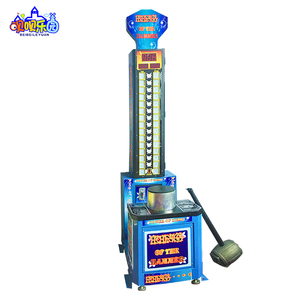 Machine de jeu d'arcade commerciale à monnayeur « King of the Hammer », testeur de force Hercules avec éclairage LED pour parc d'attractions - Product Image 3