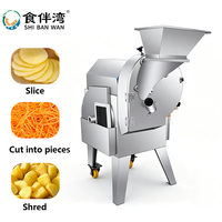 Korting Aanbieding Eenvoudig te reinigen Enkelvoudige Kop Multifunctionele Fruit- en Groentehakker Snijder Reepjes Kubus Processor Snel demonteerbare Motor