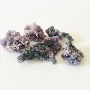 Wholesale natural rough grape agate cluster purple amethyst mineral stone crystal for sale