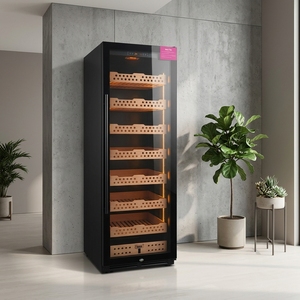 Vitrine à cigares NE-154-12, humidor commercial avec contrôle de la température et de l'humidité, armoire à cigares pour boutique de tabac avec éclairage LED - Product Image 2