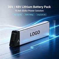 Batterie de vélo électrique au lithium 36V 10.4Ah série Parrot, batterie amovible de remplacement pour VTT électrique, IP65 UN38.3, fabrication OEM