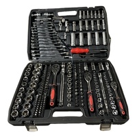 Ensemble d'outils mécaniques Everich de 216 pièces, cloueuse, clé à couple élevé portable, garantie de 3 ans, étui rigide pour la réparation de voitures/motos