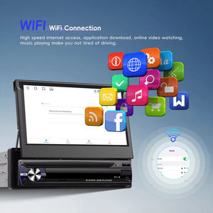 Estéreo para Auto con Pantalla Retráctil Oculta, Diseño de Un Solo DIN, CarPlay Inalámbrico, GPS, WiFi, Bluetooth, DSP, Almacenamiento Manual - Product Image 3