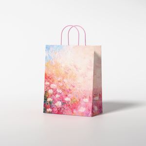 Bolsas de Papel Kraft Biodegradables con Asas Retorcidas, Embalaje Artesanal de Lujo, Logotipo Personalizado para Compras en Supermercados, Color Personalizado - Product Image 2