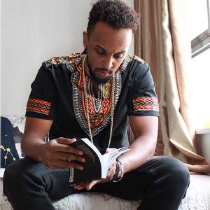 2019 men African clothes Dashiki print men Cotton Classic casual shirt male Basic top wholesale - Product Image 1