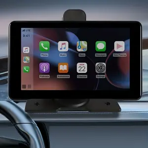 Universal Carplay Sem Fio/Android Auto Touch Screen Dashcam Gps Navegação 2k 1080p Dual Lens Traço Cam