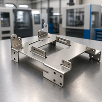 Support d'installation de machine en acier inoxydable brossé, découpé au laser sur mesure, avec trous pré-percés, par Duanmu Tai Tech