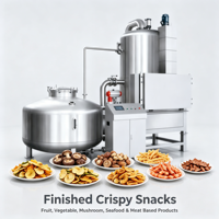 Friteuse à vide à basse température REALDOT VF pour la production de fruits et légumes croustillants pour les usines de snacks