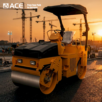 Mini-compacteur routier ACE ATX300 de 3 tonnes pour la construction de chaussées en asphalte