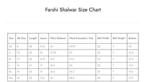 Mode pakistanaise OEM Farshi Shalwar Blanc Noir Femmes orientales Farsi shalwar À la mode À la mode seulement vêtements de fête décontractés - Product Image 5