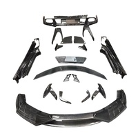 Pare-chocs en fibre de carbone style MSY pour Huracan LP580 LP610, lèvre avant, jupes latérales, spoiler brillant/mat, clips inclus