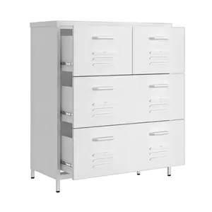 Longli Home Furniture Series Metal Storage Locker Cabinet Steel Chest Drawer Cabinet