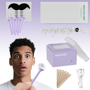 En stock Waxkiss Nouveau design Kit chauffe-<span class=keywords><strong>cire</strong></span> pour l'épilation des sourcils, du nez et des oreilles, avec pot à <span class=keywords><strong>cire</strong></span> - Product Image 1