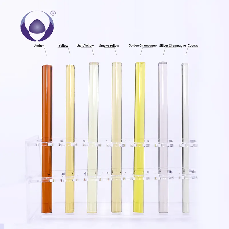 Huailai Good Reputation Factory direct sales 24 colors borosilicate COE 3.3 colored glass rod