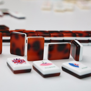 Juego de Fichas de Mahjong de Acrílico con Diseño de Caparazón de Tortuga Americana Oriental, Obra de Arte Clásica Original, Regalo, Venta al por Mayor, En Stock, Envío Rápido - Product Image 3