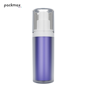 Luxury 30ml PMMA Airless <b>Pump</b> Travel <b>Bottle</b> with Purple Inner – Refillable Spray & Foundation - Product Image 1