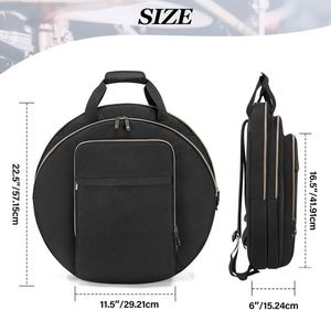 กระเป๋าใส่ฉาบแบบมีล้อ ตัวอย่างสินค้าฟรี แบบสองชั้น ขนาด 22'' - 24" พร้อมตัวแบ่งขนาดใหญ่ 6 มม. และหูหิ้ว - Product Image 5