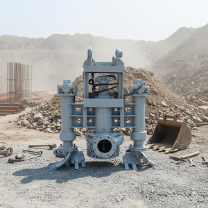 Hogedruk centrifugaal hydraulische dompelpomp van roestvrij staal voor modder, zand en grind, voor graafmachines - Product Image 1