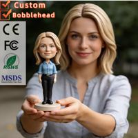 Figurine personnalisée en résine de femme bobblehead pour cadeaux et objets de collection, bobblehead en résine peinte à la main, fait main