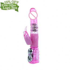 Kostenlose individuelle Schachtel - Schlussverkauf beliebte Mutil-Speed Vib Rotate Bead Kaninchen-Vibratoren Sex-Produkte - Product Image 2