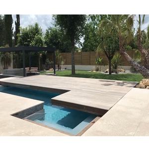 Couverture de piscine incroyablement escamotable 2022, <span class=keywords><strong>double</strong></span> fonction : couverture de piscine coulissante et terrasse pour maisons modernes - Product Image 5