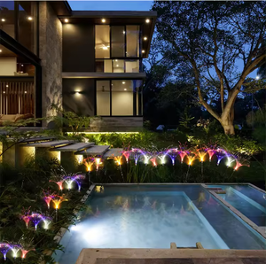 Nouvel arrivage de lampe d'extérieur de décoration Twinkle Lights étanche rgb solaire fibre optique reed Led Garden Light - Product Image 2