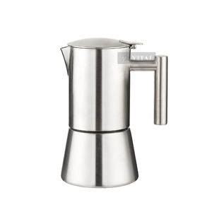 Estufa Espresso Maker Acero inoxidable 304 <span class=keywords><strong>Cafetera</strong></span> <span class=keywords><strong>italiana</strong></span> Moka Pot Máquina de café de inducción Cafe Percolator Maker 6 tazas - Product Image 1