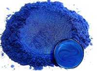 Poudre de mica de qualité cosmétique bleu Pacifique, approuvée par la FDA, pigment de mica végétalien scintillant pour résine époxy, savon, bougie, argile polymère, bricolage