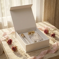 Flacon de parfum en verre de qualité supérieure 30ml 50ml 100ml, boîte cadeau en forme de livre avec logo personnalisé, emballage de parfum en gros