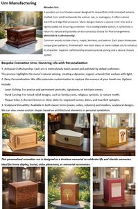 Guci Kremasi Kayu Rosewood Solid untuk Abu Jenazah Manusia Dewasa Ukuran Besar Ukiran Tangan Pohon Kehidupan Kotak Pemakaman Elegan Guci Pemakaman Memorial - Product Image 6