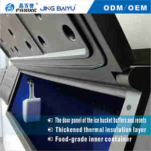 Machine à glaçons en cubes de type split 860 kg refroidie par eau pour la grande restauration hôtelière et les usines de glace – Agents recherchés - Product Image 3