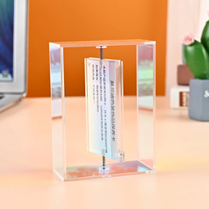 Hot bán xoay trong suốt Acrylic khung ảnh với vít độc đáo thiết kế cho trưng bày hình ảnh trong nhà văn phòng - Product Image 1