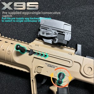 Pistolet à gel électrique en plastique avec tir automatique et effets sonores dimensionnels - Product Image 3