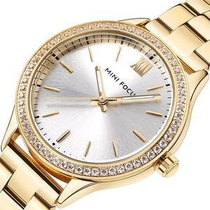 Montre de Luxe Tendance pour Femme, Étanche, avec Cristaux, Idéale comme Cadeau, Montre à Quartz pour Fille, Reloj MF0043 - Product Image 1