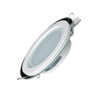 glass led panel light 240x210mm 20w round led glass panel light 12 band led grow panel